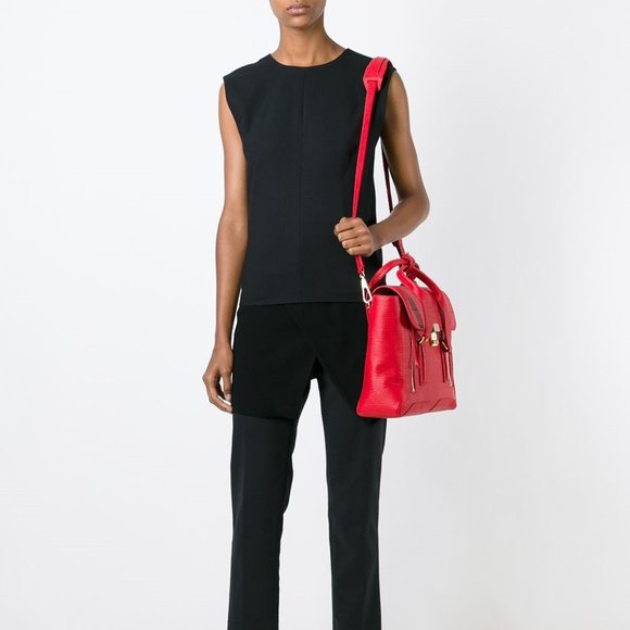 3.1 Phillip Lim Red Pashli Medium Satchel Bag NWT - Picture 3 of 13